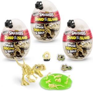 ZURU Smashers Dino Island Nano яйце Опаковка от 3 бр