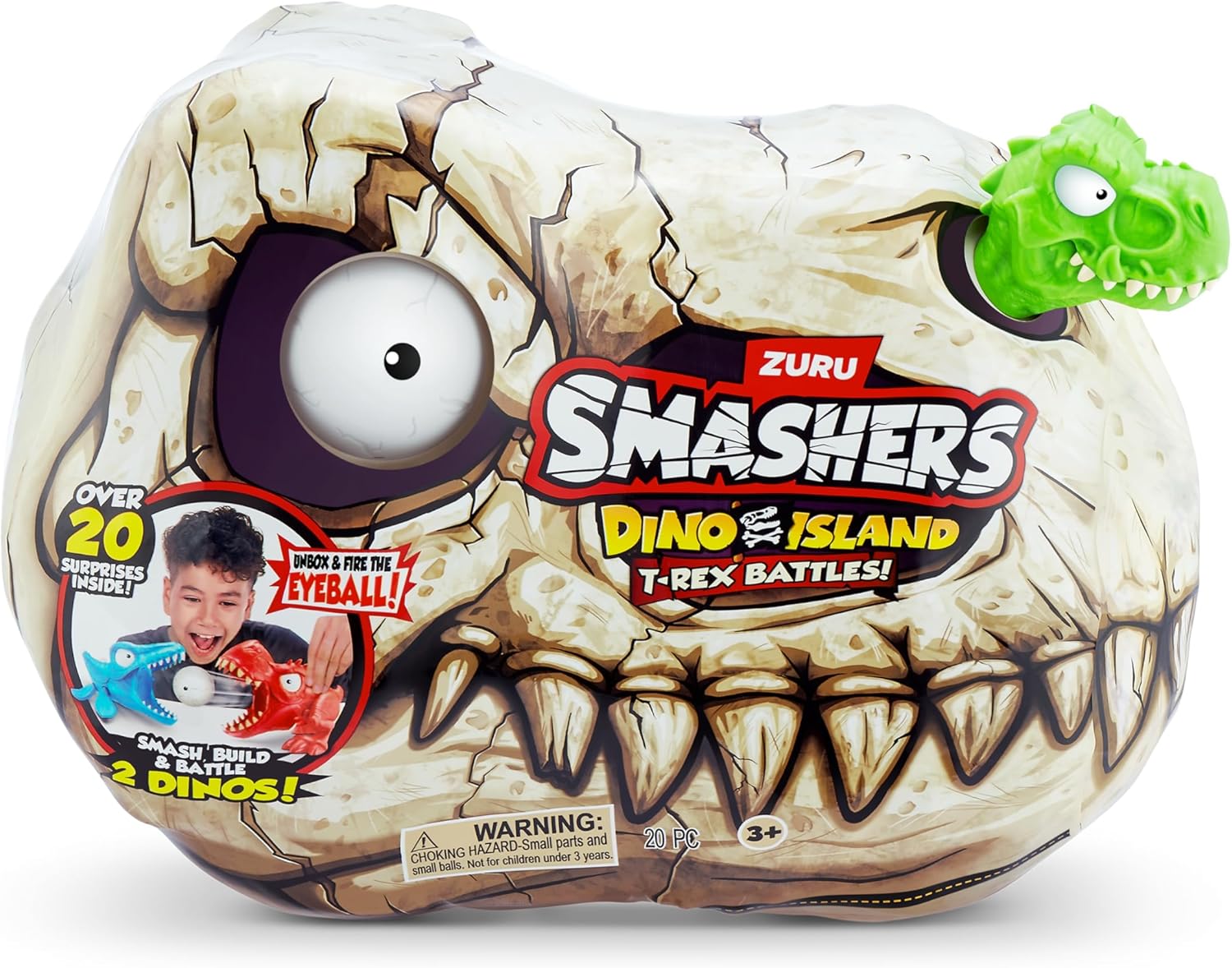 ZURU Smashers Dino Island T-Rex Battles Mini 20 изненади