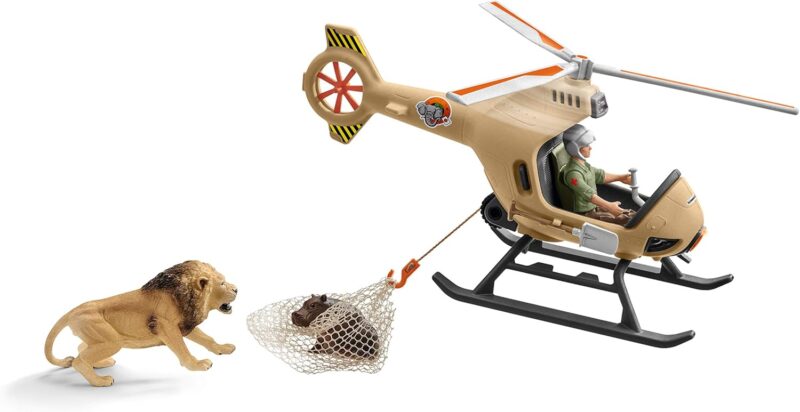 schleich Wild Life Хеликоптер за спасяване на животни (42476)