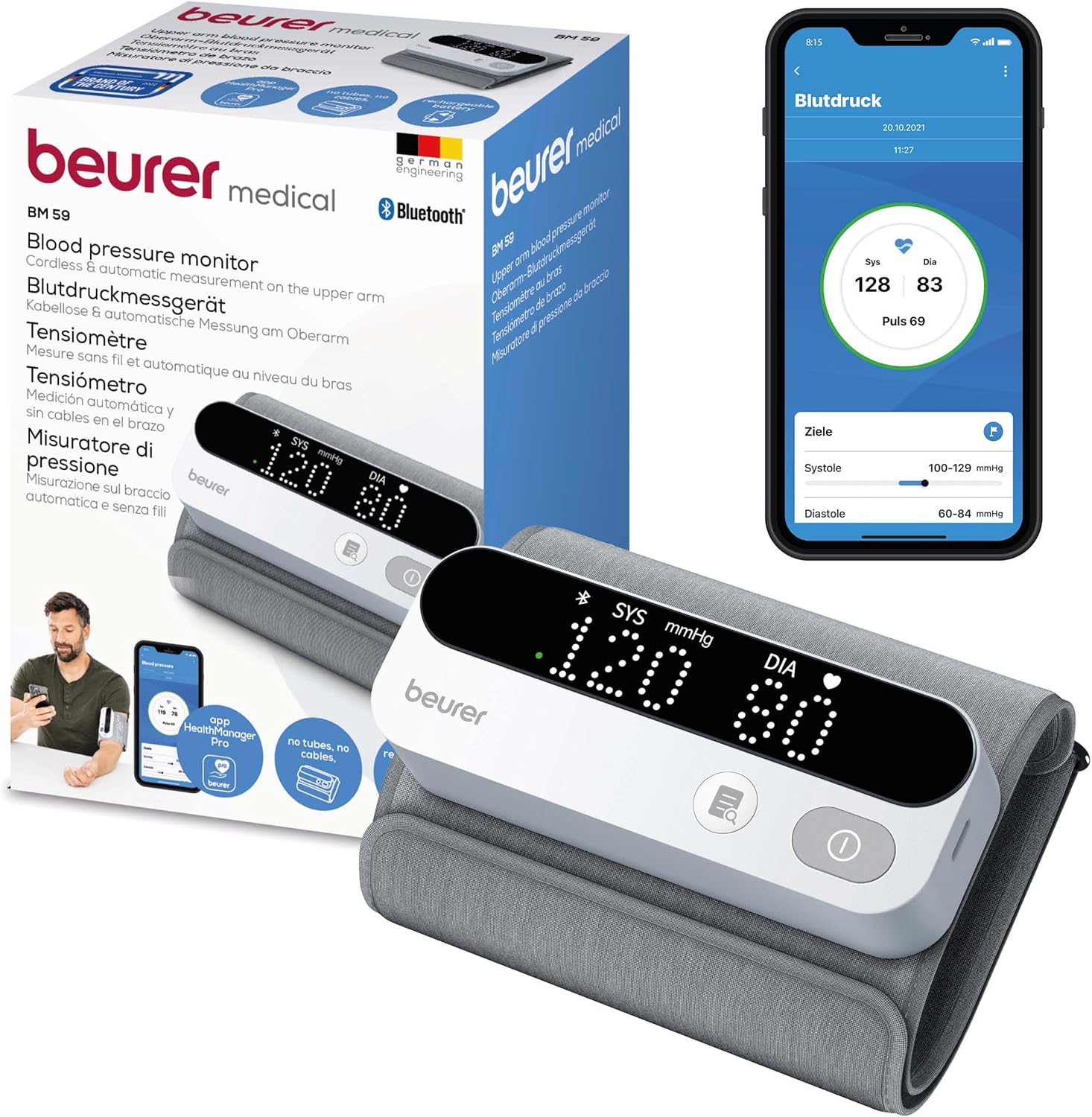 Апарат за кръвно налягане Beurer BM59 easyLock