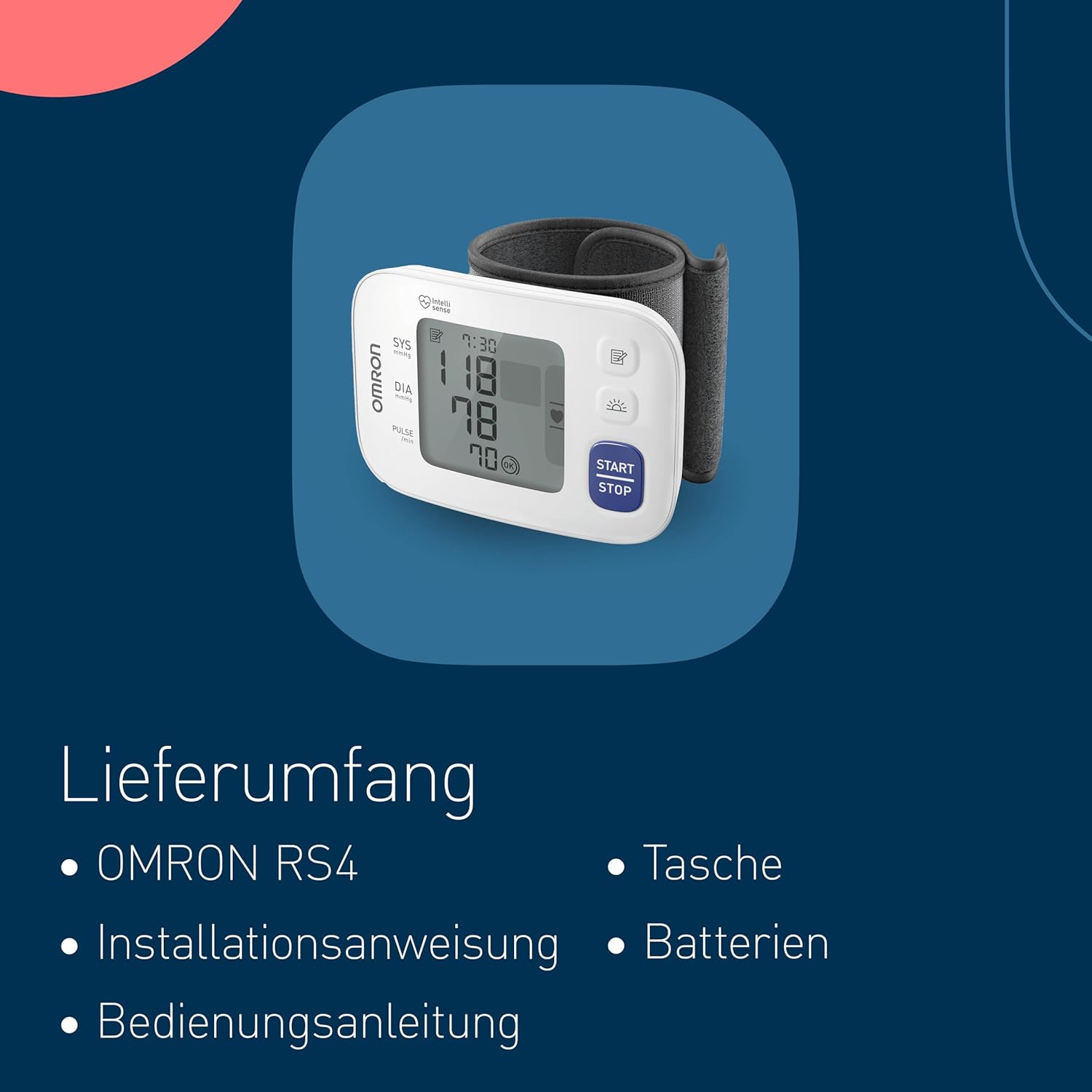 Апарат за кръвно налягане OMRON RS4 Automatic за китка - Image 4
