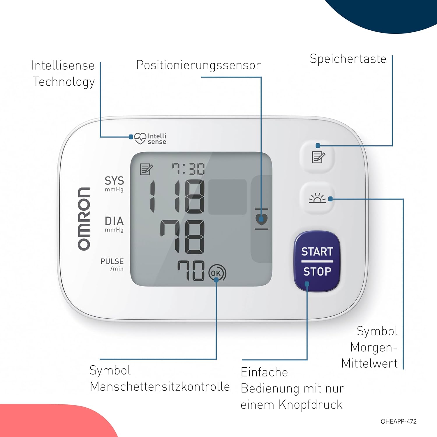 Апарат за кръвно налягане OMRON RS4 Automatic за китка - Image 5