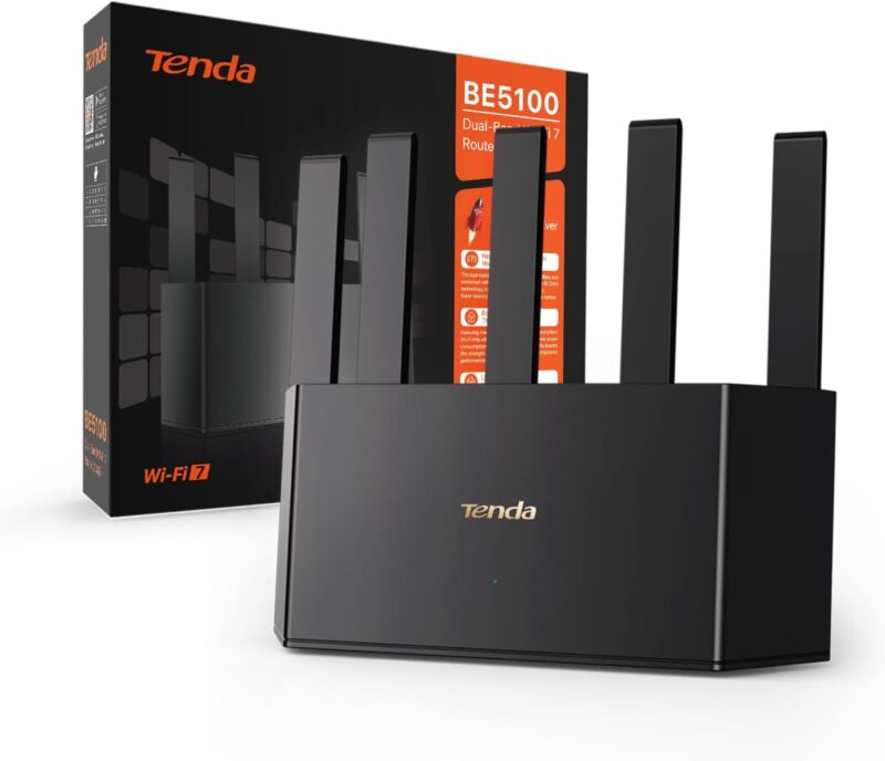 Безжичен рутер Tenda RE6L Pro Dual-Band BE5100 WiFi 7 Mesh Router