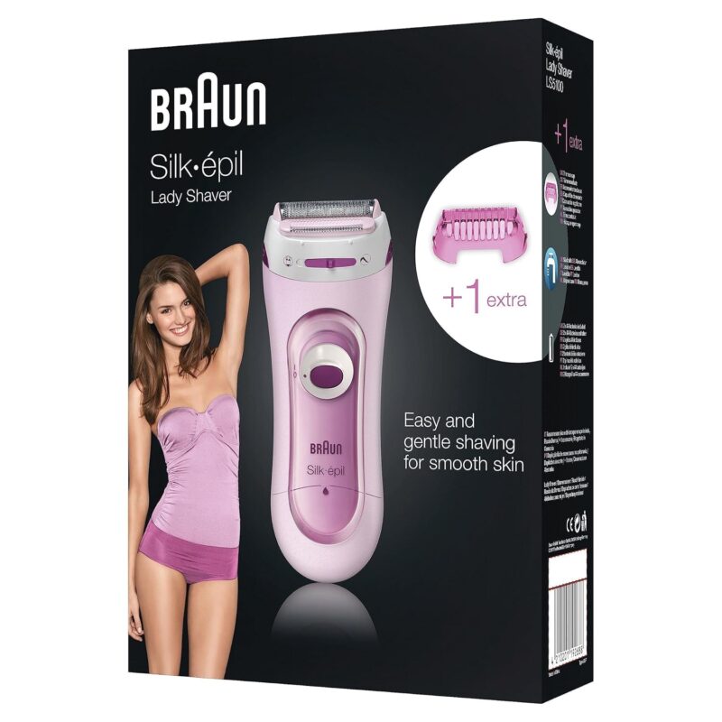 Дамска ел. самобръсначка Braun Silk-epil Lady Shaver 5-160 3 в 1 Pink