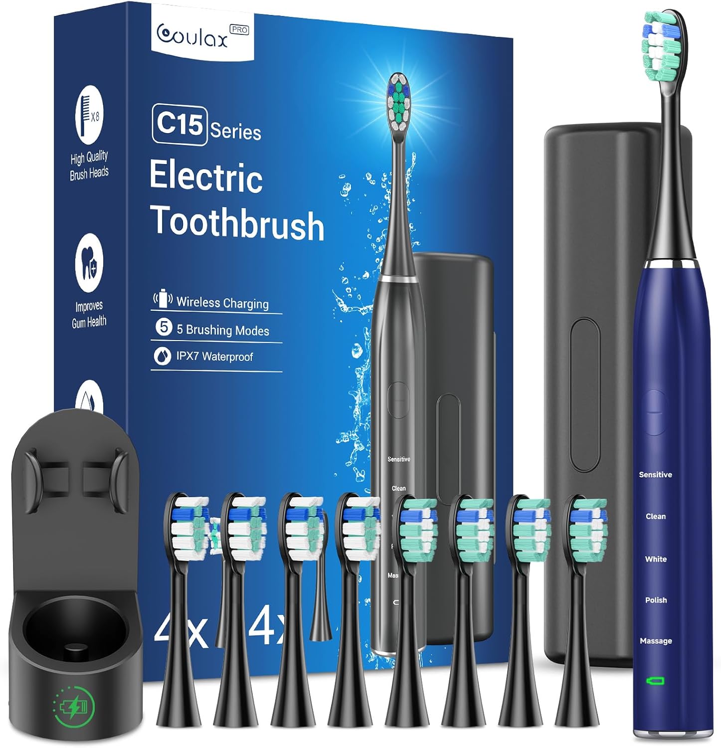 Ел. четка за зъби Coulax Pro Sonic C15 Series Blue