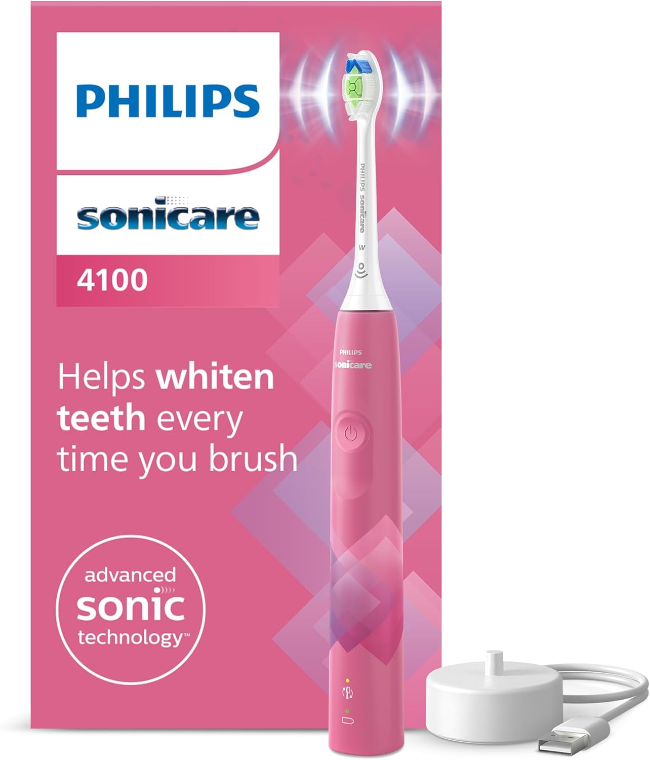 Ел. четка за зъби Philips Sonicare 4100 Series HX3689 Pink