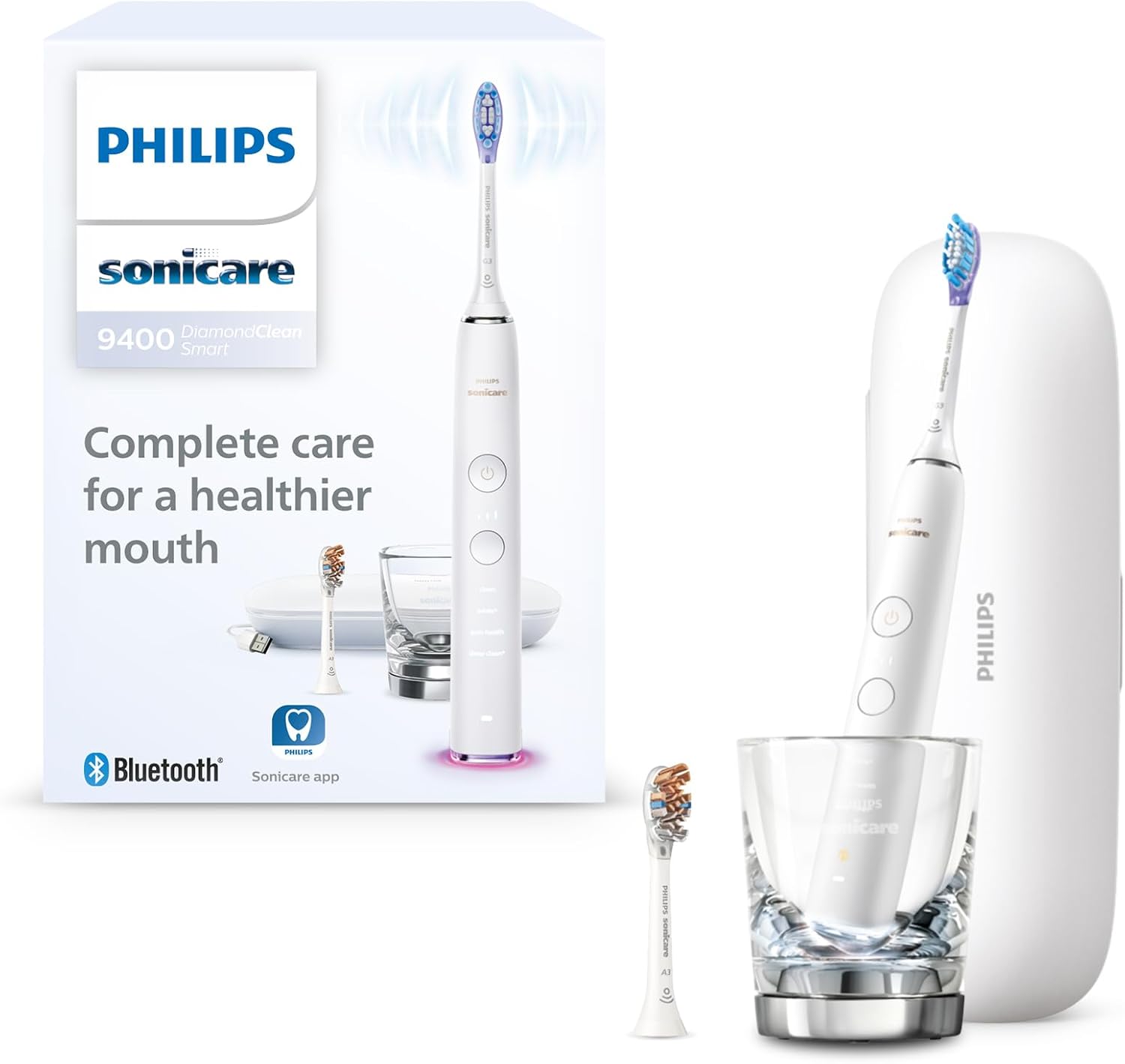 Ел. четка за зъби Philips Sonicare DiamondClean Smart 9400 Series HX9917 White
