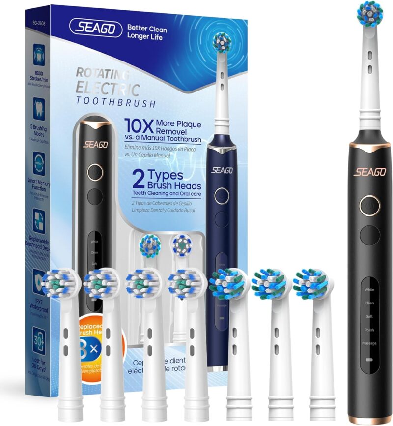 Ел. четка за зъби Seago SG-2603 Sonic Black