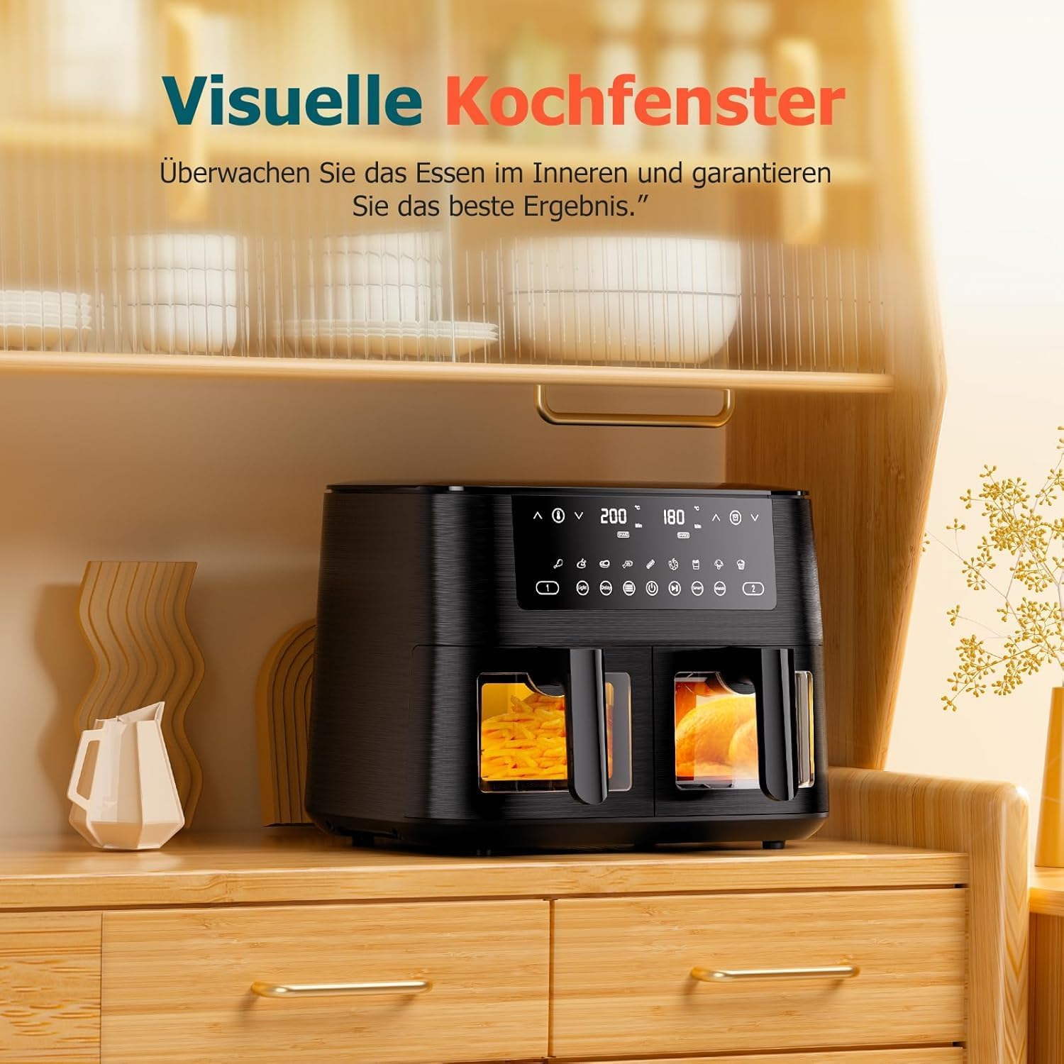 Еър Фрайър CookWise AF2-40D06 Dual Zone Hot Air Fryer 9L XL - Image 7