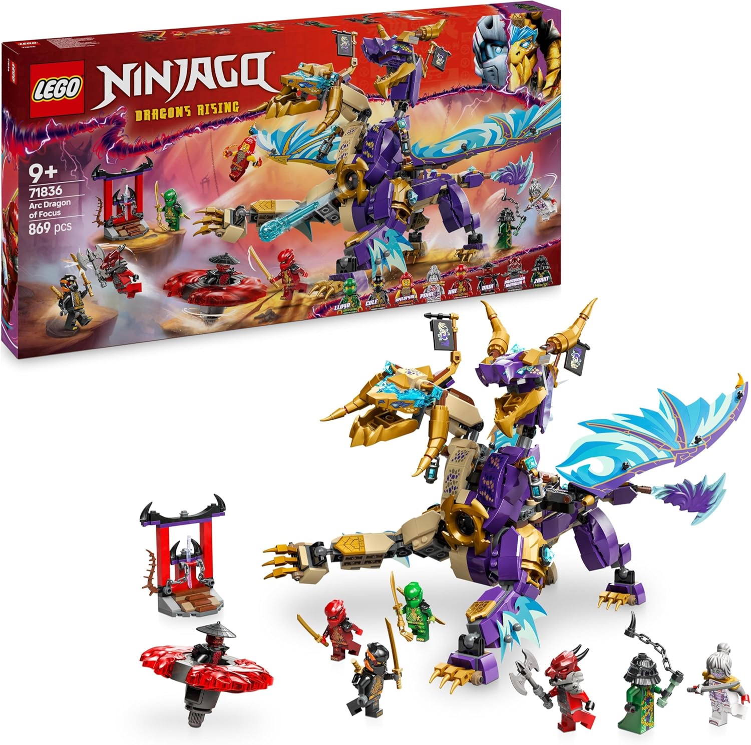 Конструктор LEGO Ninjago - Арк Дракон на концентрацията (71836)