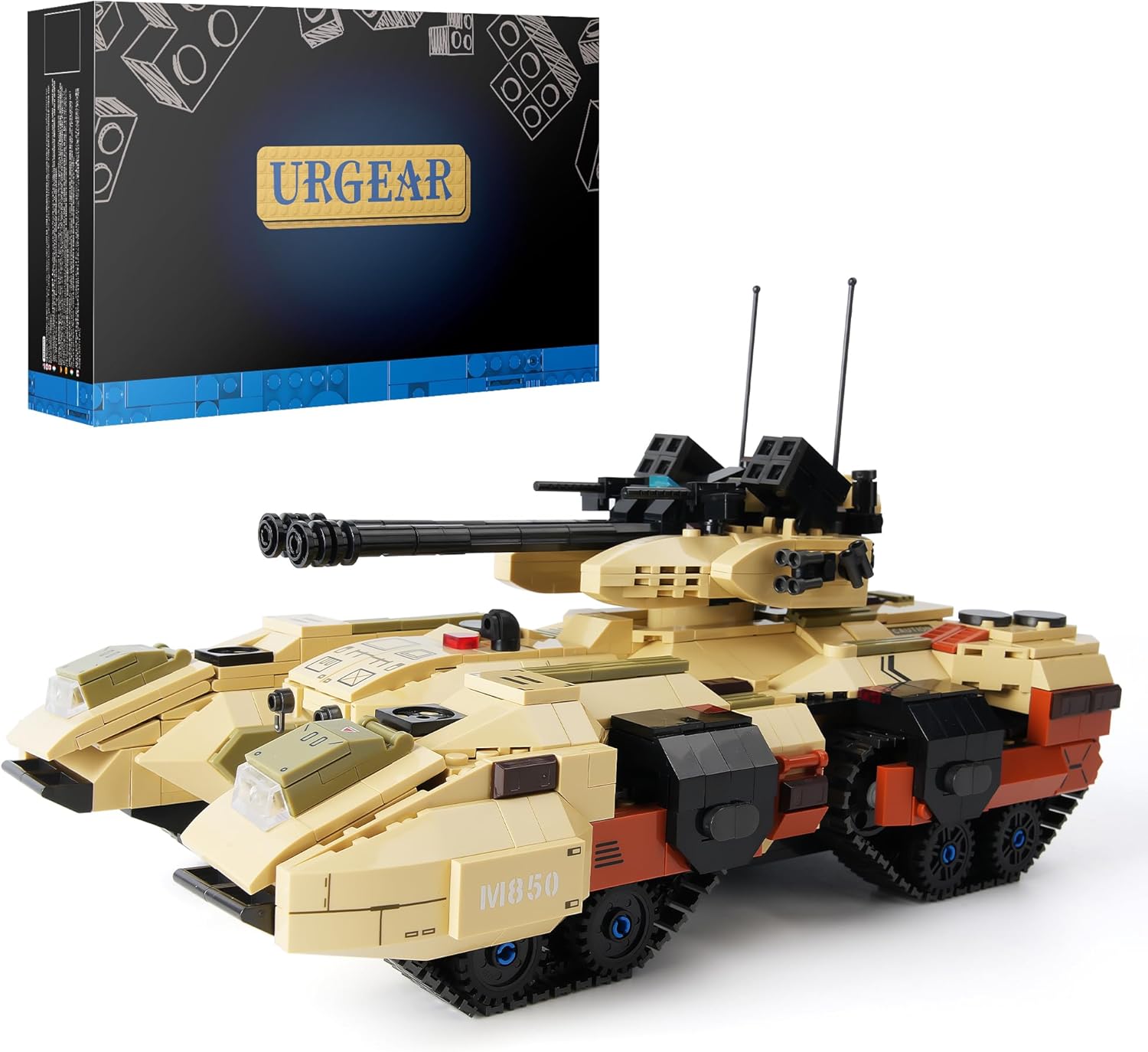 Конструктор URGEAR Боен танк Гризли с дистанционно управление