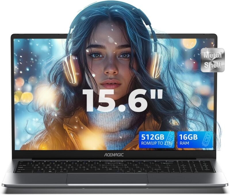 Лаптоп ACEMAGIC TX15 Laptop 15.6 Inch Full HD Netbook Intel Twin Lake-N150 16GB 512GB Windows 11