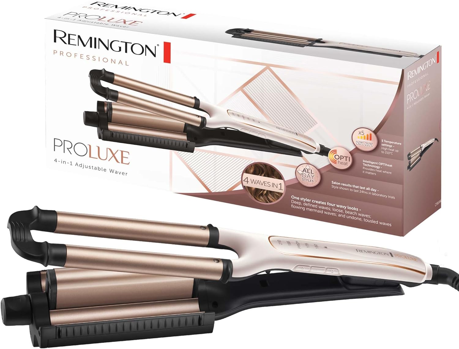 Преса за коса Remington ProLuxe CI91AW 4-in-1 Waver
