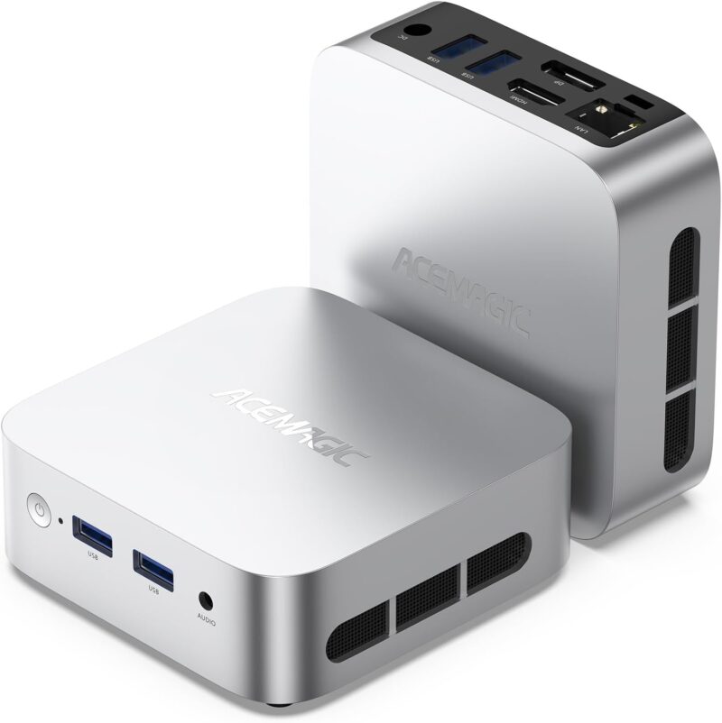 Мини компютър ACEMAGIC V1 Mini PC 16GB-512GB M.2 SSD Intel Twin Lake N150 Silver