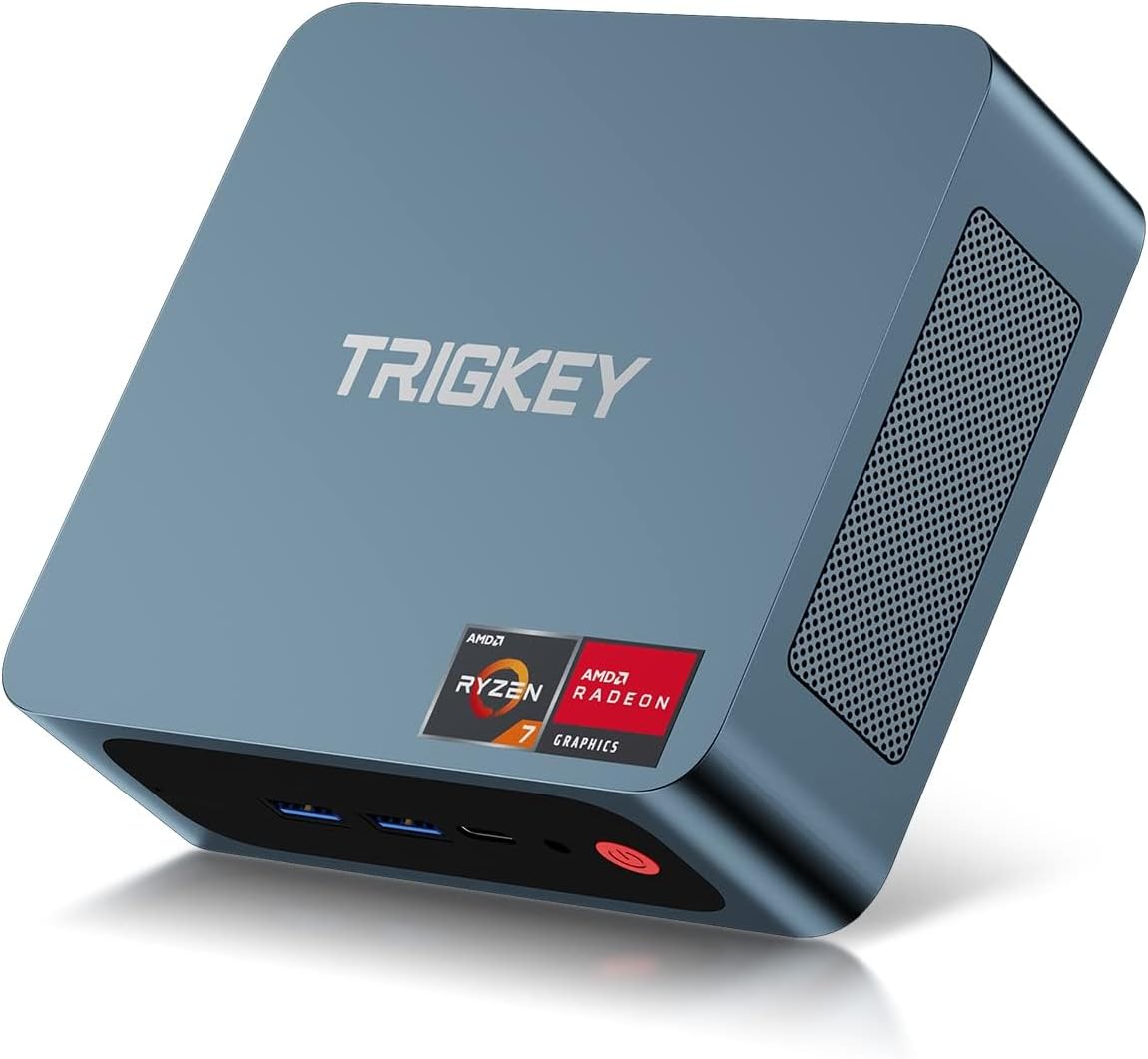Мини компютър TRIGKEY S5 Mini PC 16GB-500GB M.2 SSD Ryzen 7 5850U