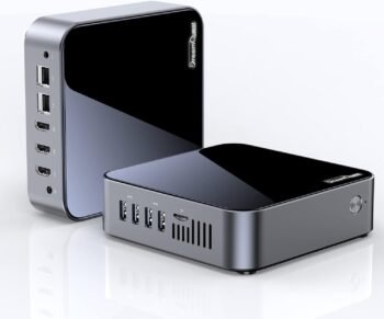 Мини настолен компютър DreamQuest Mini PC Windows 11 Pro 16GB-512GB M.2 SSD, Intel 12th Gen N95 (up to 3.4GHz)