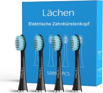 Резервни глави ел. четка за зъби Lachen Super Soft Опаковка от 4бр. Black
