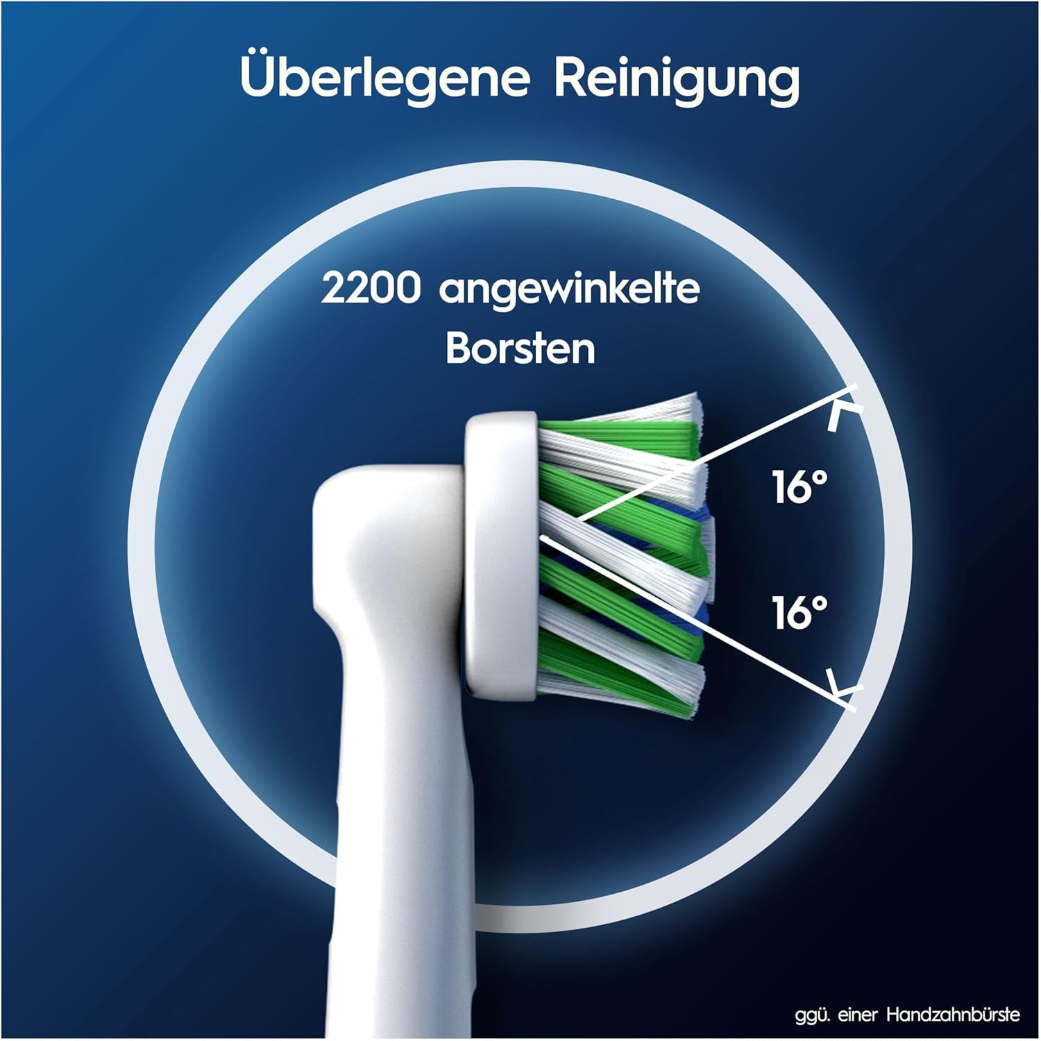 Резервни глави ел. четка за зъби Oral-B Pro CrossAction Опаковка от 10бр White - Image 3