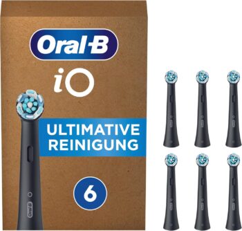 Резервни глави ел. четка за зъби Oral-B iO Gentle Cleaning Опаковка от 6бр. Black