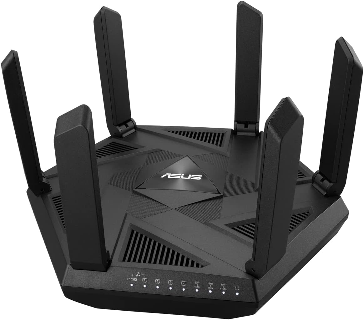 Рутер ASUS Gaming RT-AXE7800 Tri-Band AXE7800 AiMesh 7.8Gbps 6G WiFi 6E