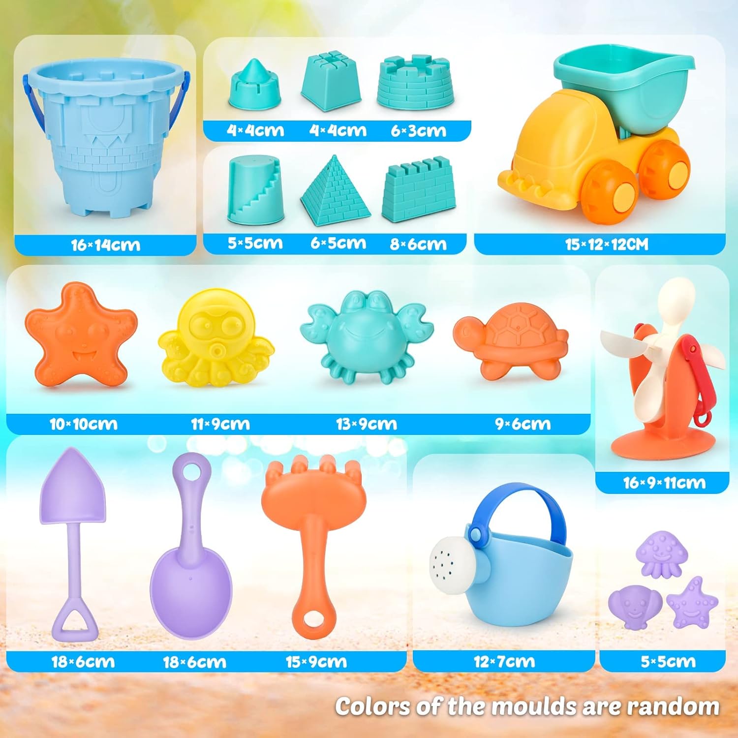Dreamon Детска играчка за пясък 24 части - Image 6