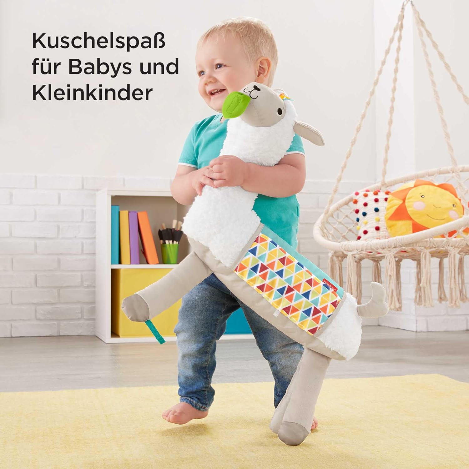 Fisher-Price GLK39 - 4 в 1 – Плюшена Бебешка възглавница Лама - Image 4