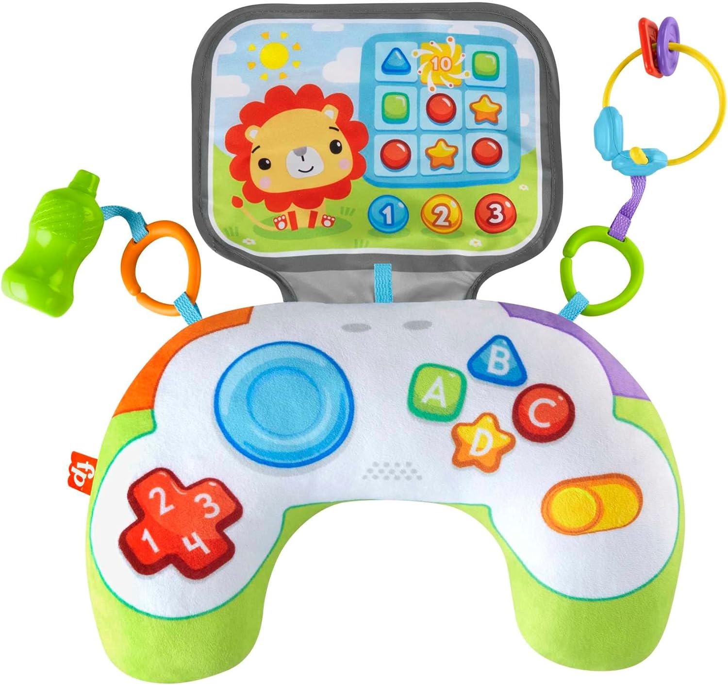 Fisher-Price – HGB89 Плюшена Бебешка възглавница за игра