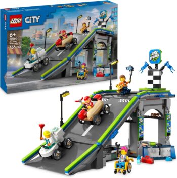 LEGO City – Без ограничения писта с рампа за състезателни коли (60460)