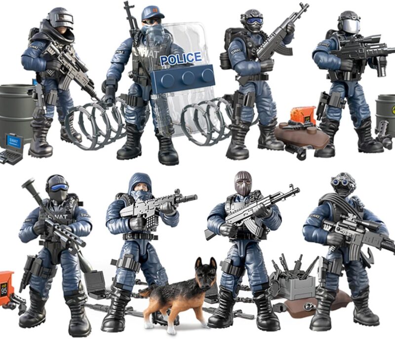 MEIEST Комплект 8 SWAT специални части и екипировка