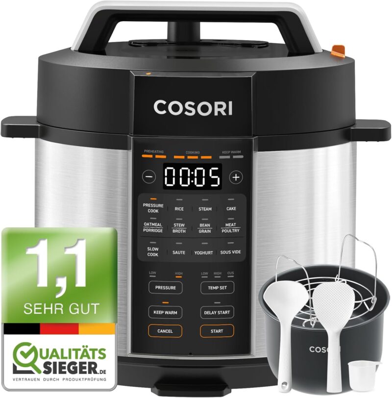 Mултикукър под налягане Cosori CMC-CO601 Pressure Cooker 9-in-1 5.7L