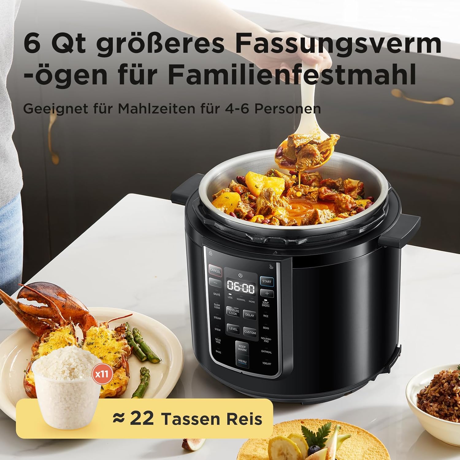 Mултикукър под налягане Midea CS6037W Pressure Cooker 9-in-1 6L - Image 2