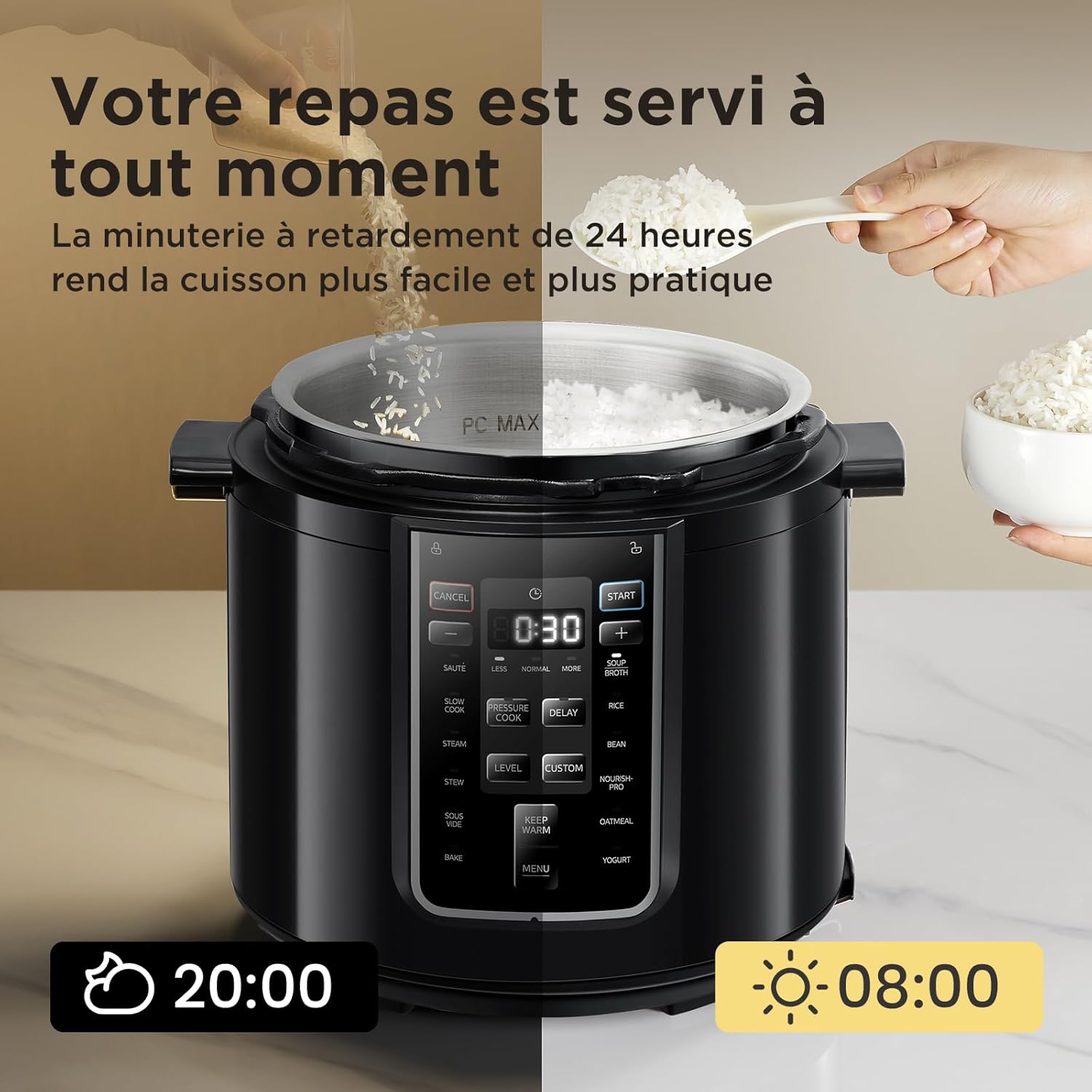 Mултикукър под налягане Midea CS6037W Pressure Cooker 9-in-1 6L - Image 6