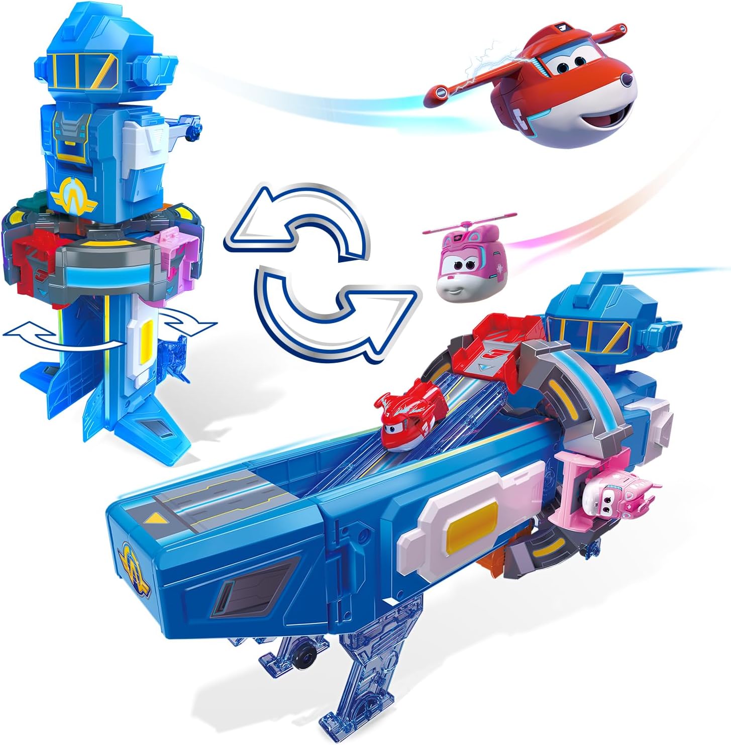 Super Wings Трансформиращ 2-in-1 Super Room Base Jett & Dizzy