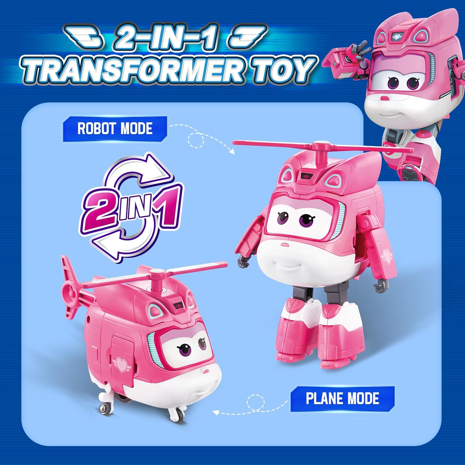 Super Wings Трансформиращ се Dizzy Electric Heroes - Image 2