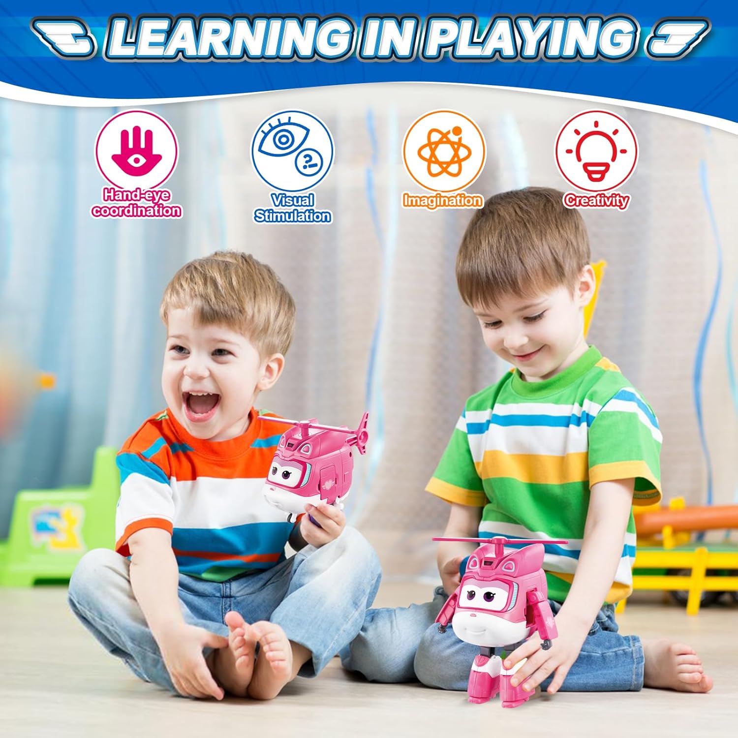 Super Wings Трансформиращ се Dizzy Electric Heroes - Image 3