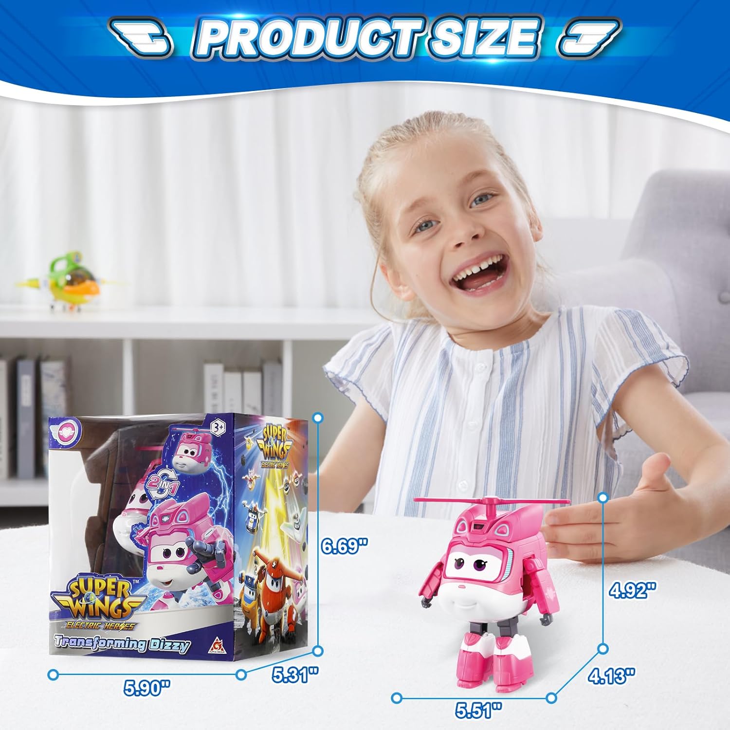 Super Wings Трансформиращ се Dizzy Electric Heroes - Image 5