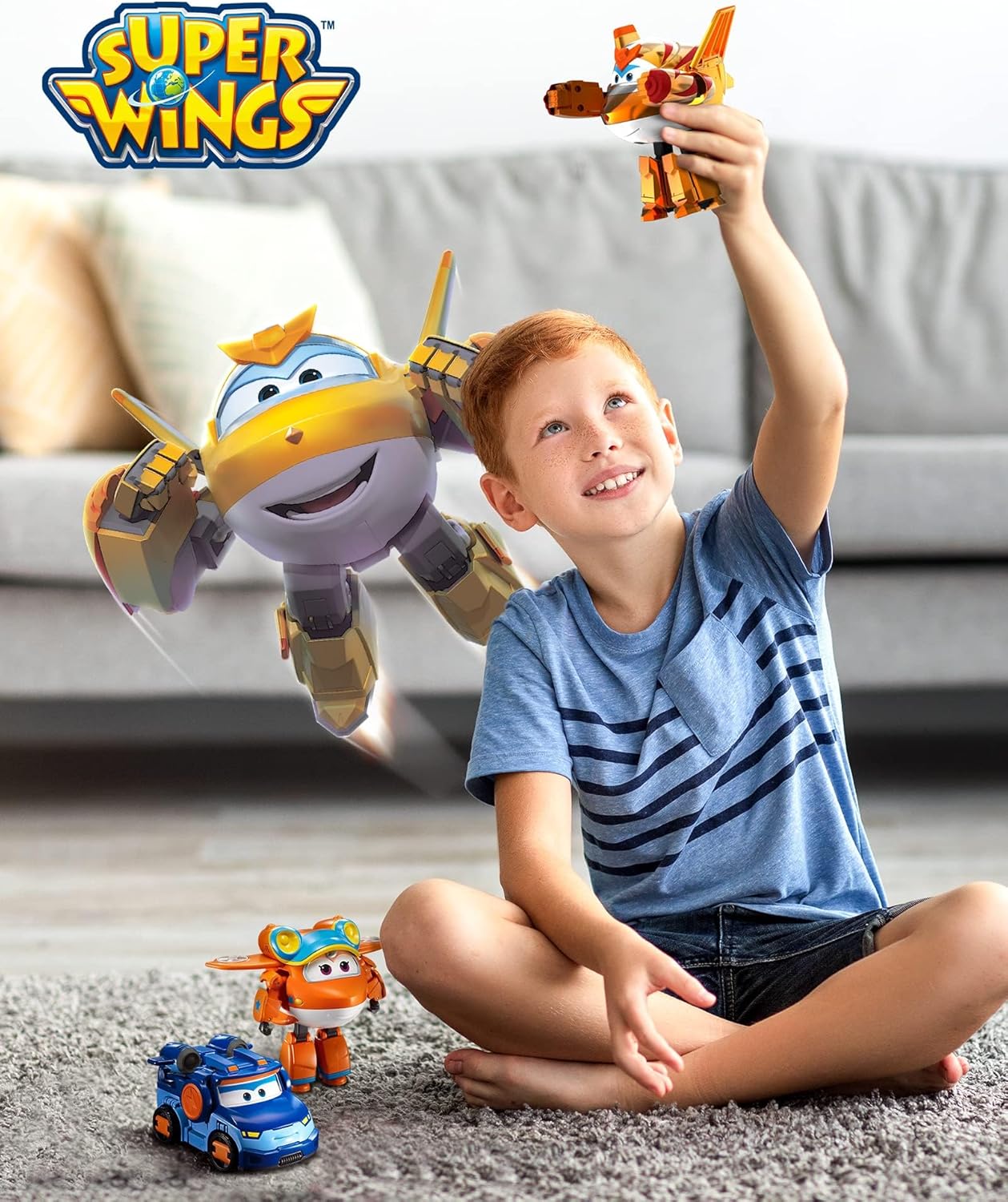 Super Wings Трансформиращ се Golden Boy Electric Heroes - Image 6