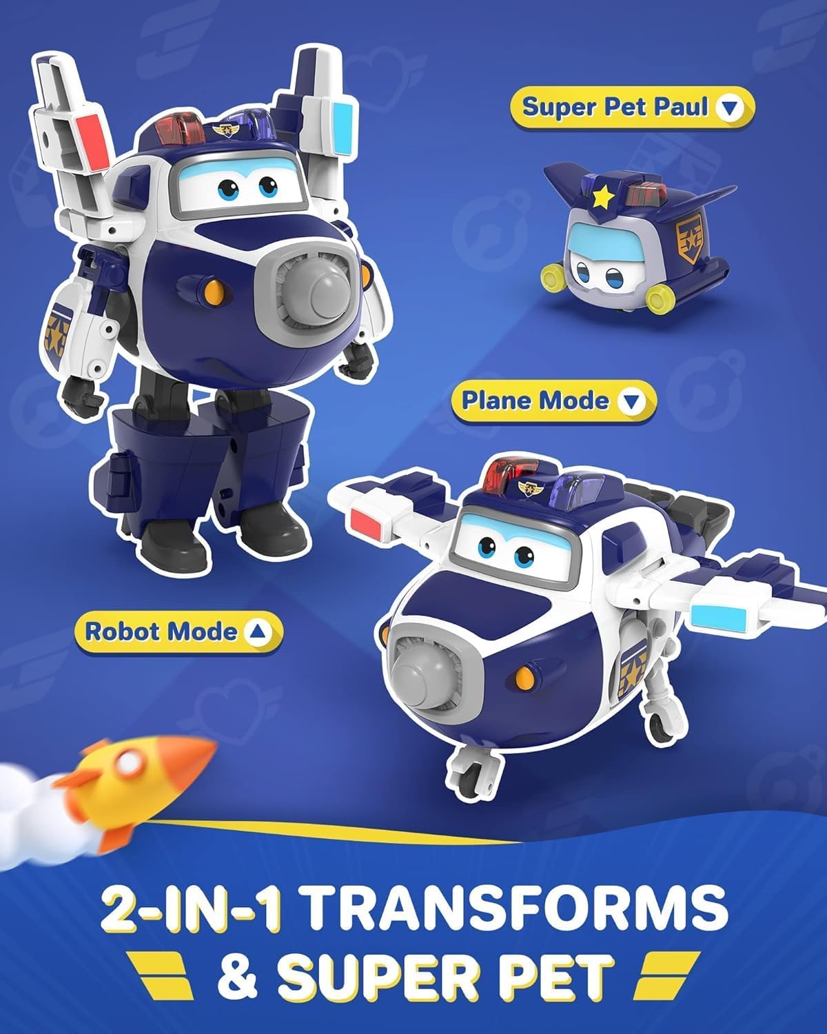 Super Wings Трансформиращ се Paul Supercharge - Image 2