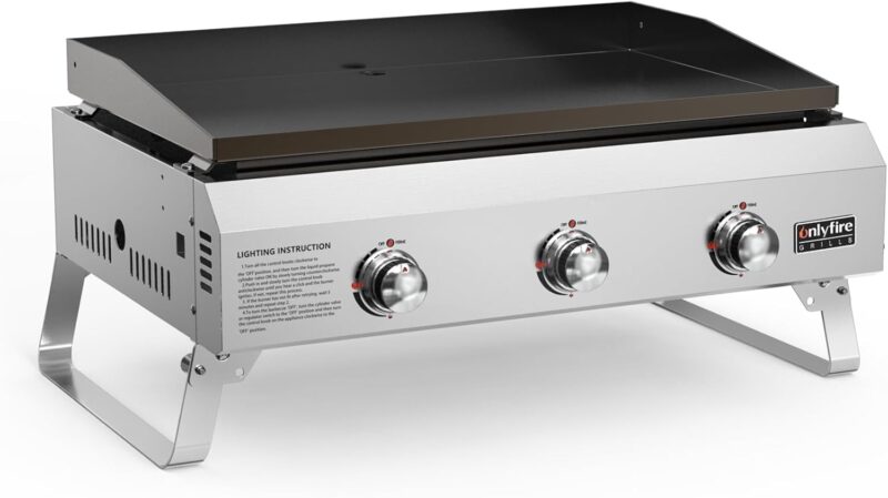 Барбекю на газ с 3 бренери Onlyfire Table Gas Grill