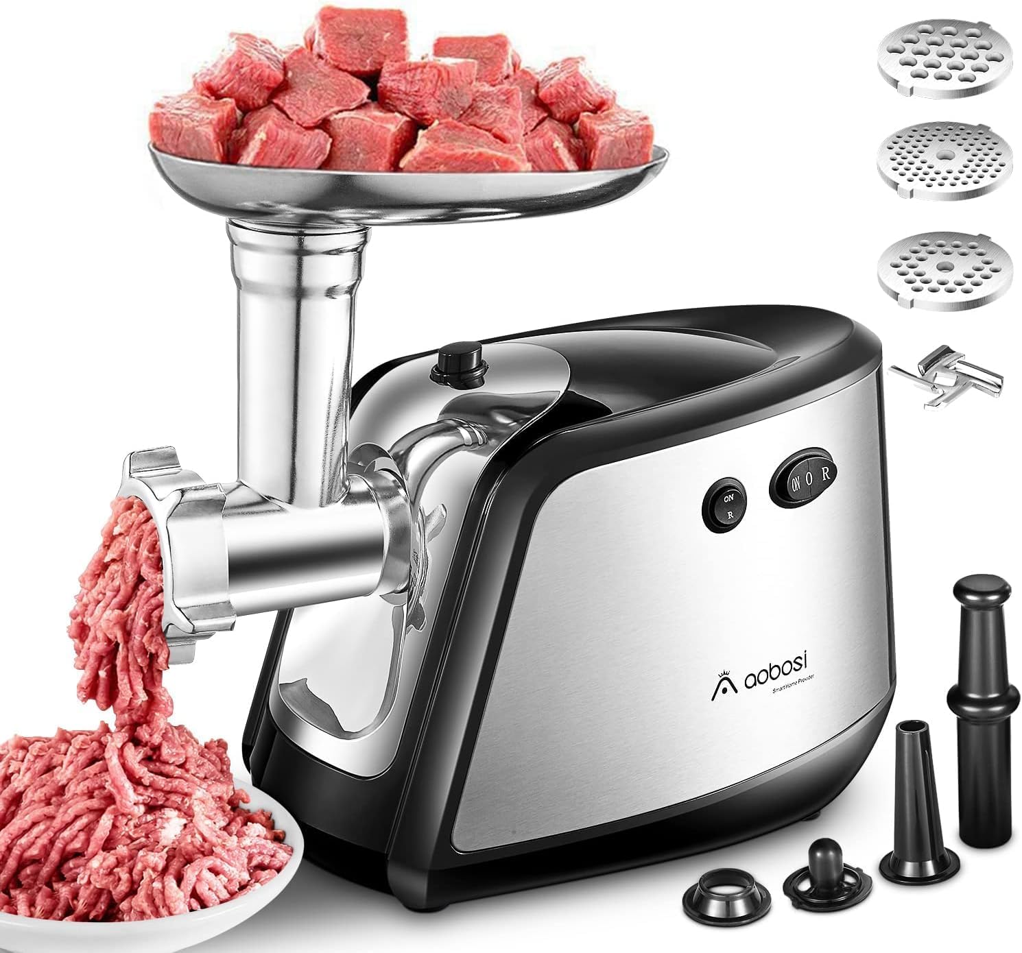 Електрическа Месомелачка AAOBOSI 3-in-1 Multi Electric Meat Grinder
