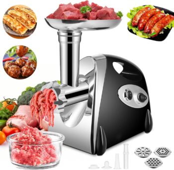 Електрическа Месомелачка SINZUX Electric Meat Grinder Black