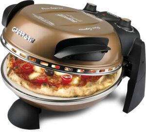 Електрическа пещ за пица G3Ferrari G1000608 Delizia Pizza Maker 1200W Burnished