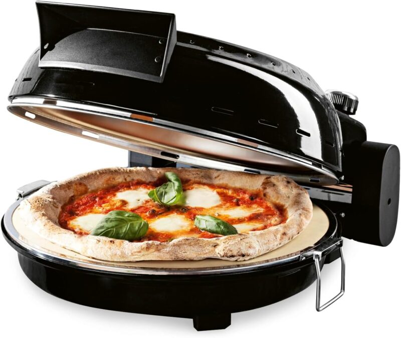 Електрическа пещ за пица GOURMETmaxx Pizza Maker 1800W Black