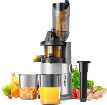 Електрическа сокоизстисквачка AIRMSEN KS-1507-02 Juice Extractor Silver