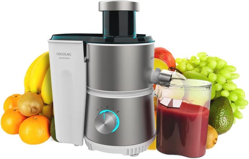 Електрическа сокоизстисквачка Cecotec Juice & Fresh 400 Titanium White Compact Juicer