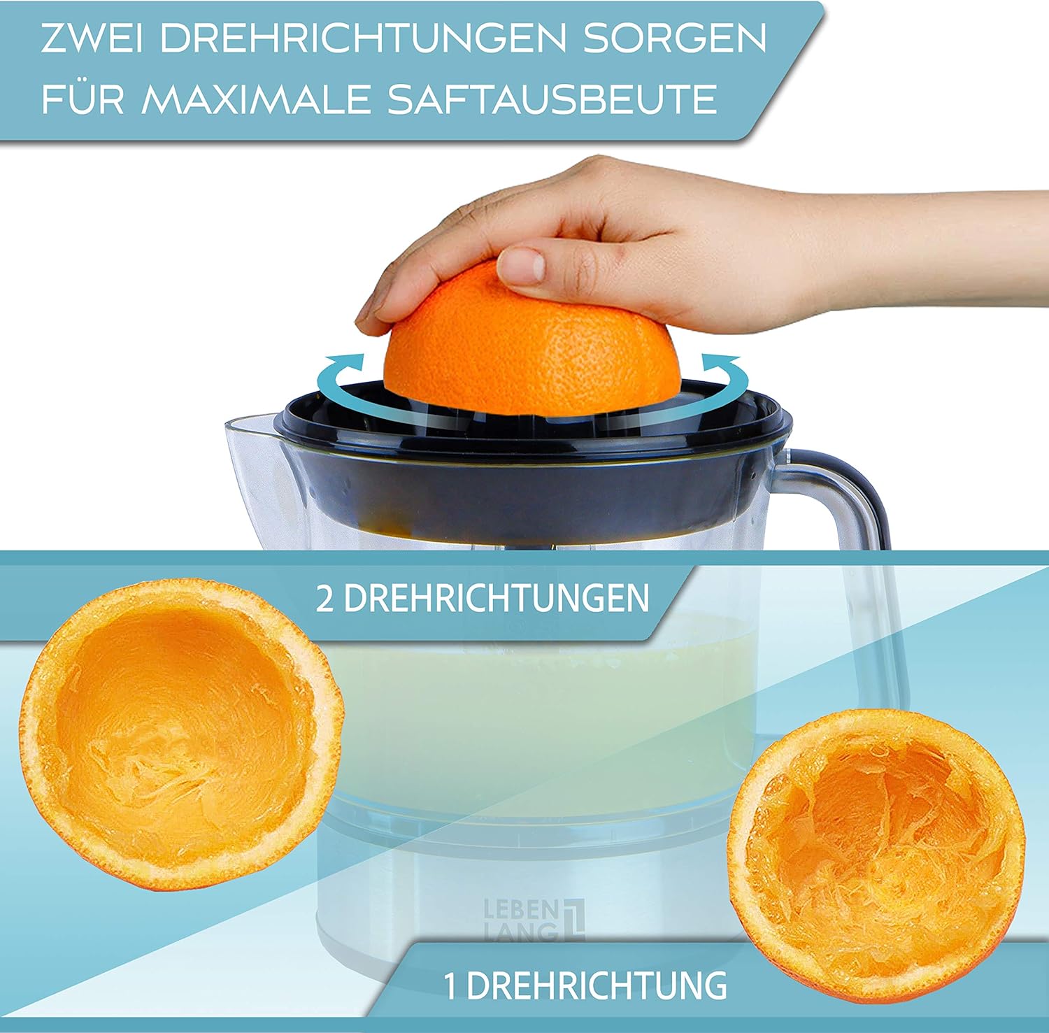 Електрическа сокоизстисквачка LEBENLANG Juicer 700ml - Image 3
