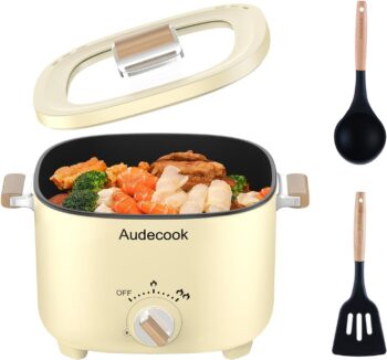 Електрическа тенджера Audecook Hot Pot 2.5L Beige