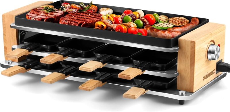 Електрически Грил CUSIMAX Wood Raclette Grill 950W
