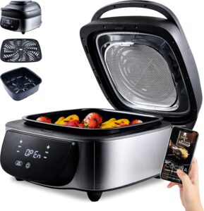 Електрически Грил без дим MasterPRO Smokeless Grill Cyclonic Air Max Technology 7L