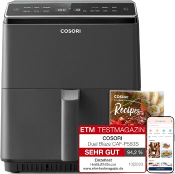 Еър Фрайър Cosori CAF-P583S WiFi Air Fryer 6.4L Dark Grey